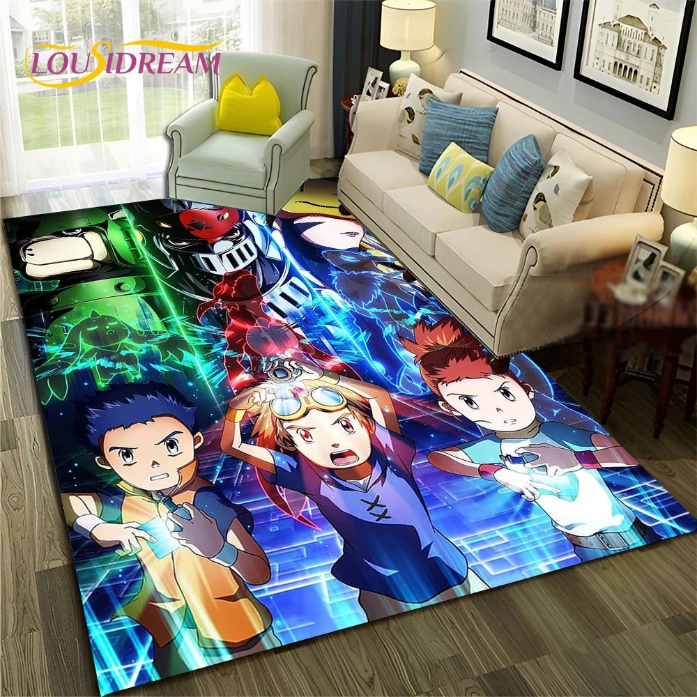 Cartoon Digimon Adventure Monster 3D Carpet Rug for Home Living Room Bedroom Sofa Doormat Decor,kids Area Rug Non-slip Floor Mat