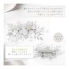 Micoi Hair Accessories Kanzashi Hair Stick Pearl Cherry Blossom Hairpin Bridal Wedding Graduation Formal Kimono Western Dress Mother Flower Silver