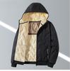 Hooded Cotton-padded Jacket Men's Plus Velvet Cotton-padded Jacket Men's Winter Plus Velvet Jacket Warm Graphene Cotton-padded Jacket