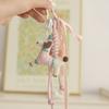Handmaking Braided Rope Bag Pendant Polyester Fabric Animal Couple Keyring  Jewelry Accessories