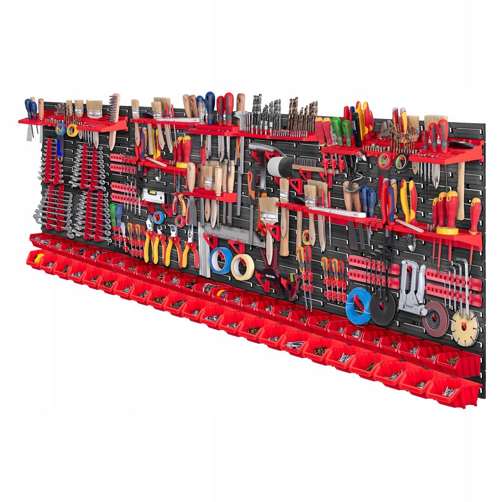KADAX Tool Board 232x78cm Workshop Wall Garage For Tools 140pcs