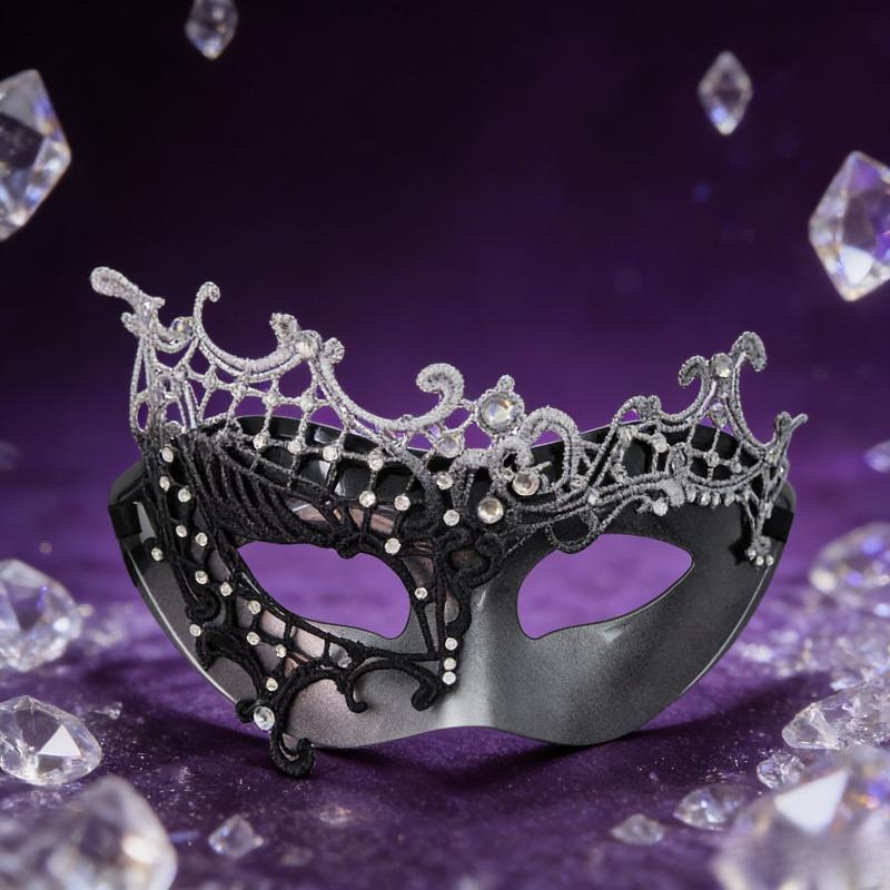 Masquerade Mask for Carnival Halloween and Theme Parties Half Face Costume Eye Cover