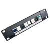 50-Piece White Plastic RJ45 Blanking Panel Module for Empty Port Protection