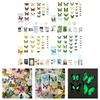 Colorful Butterfly Label Glowing Sticker Craft Materials Suitable for Classroom Decorations Party Favors Craft Set