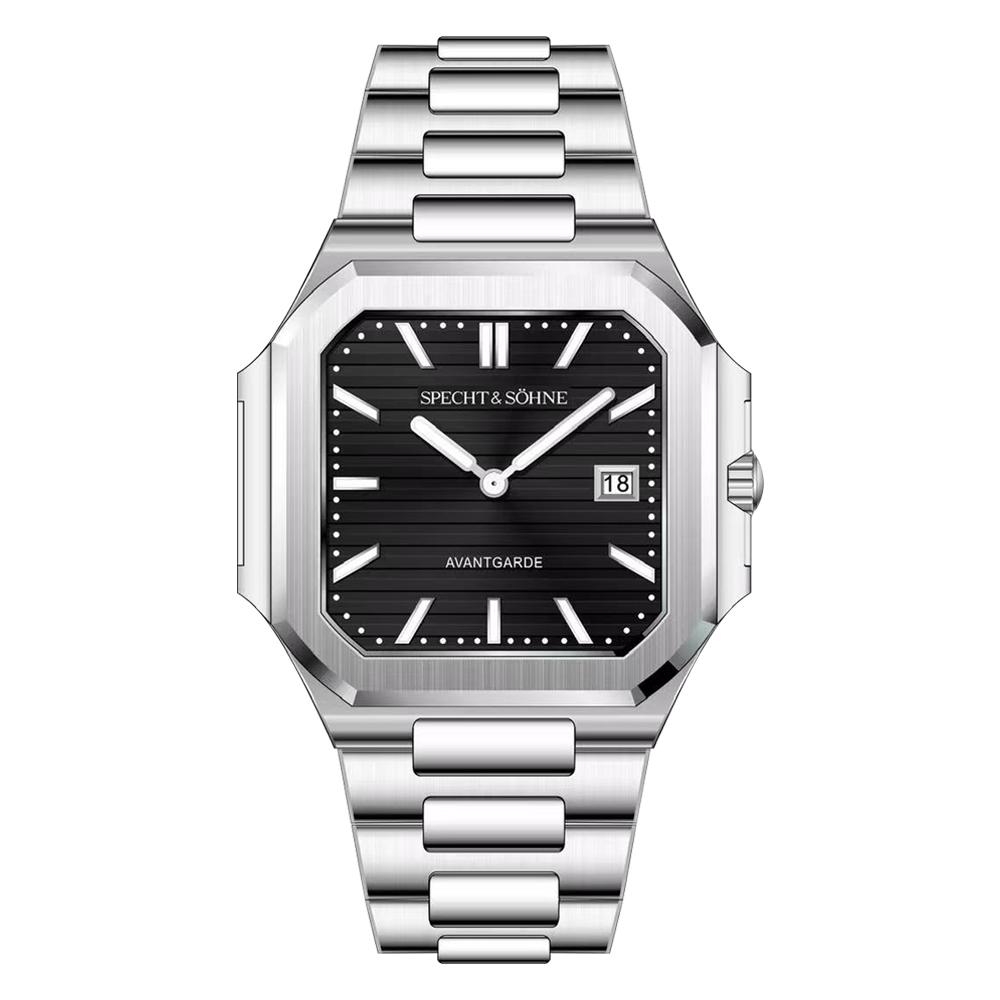 2025 Specht & Söhne New Hot Selling Ultrathin Cubic Watch For Men Quartz Wristwatch Sapphire Green Color Luminous Waterproof