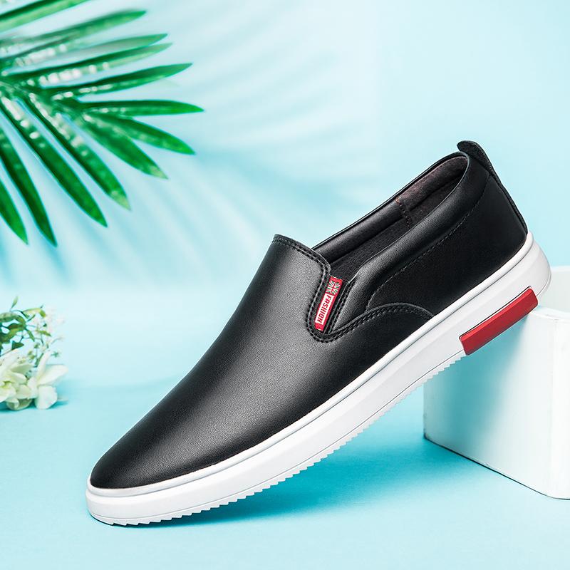 2022 Brand Summer Newest Men'S Shoes  Comfortable Simple High Quality Street Cowhide Trend Casual Genuine Leather Shoes Men Loafers