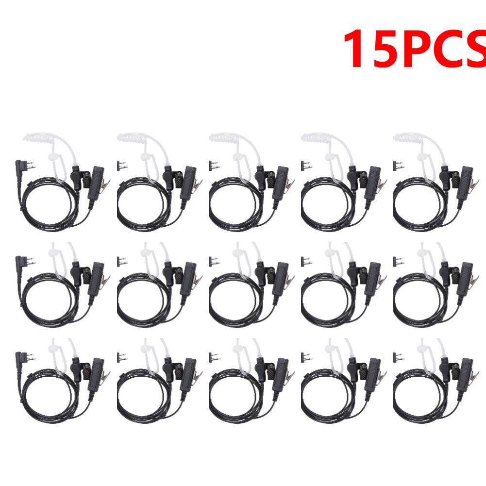 1-40 Stück 2-Pin Röhren-Ohrhörer-Headset für Motorola Funkgeräte Geräuschunterdrückendes Mikrofon für Wander-Teamwork-Überwachung