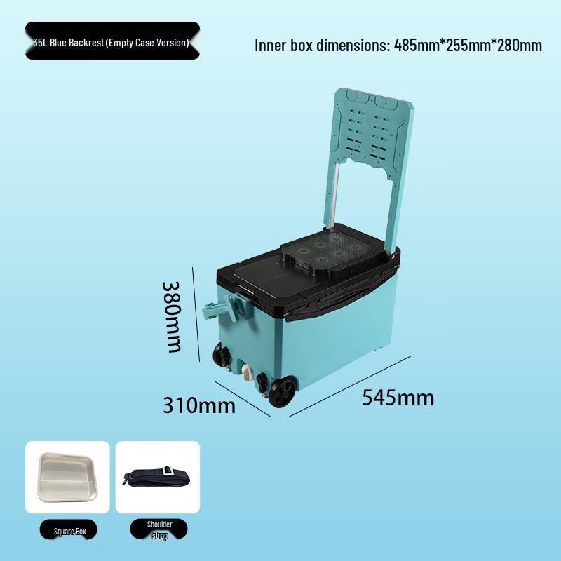 Wingning 35L Multifunktionale Isolierte Angelbox mit Rutenhalter