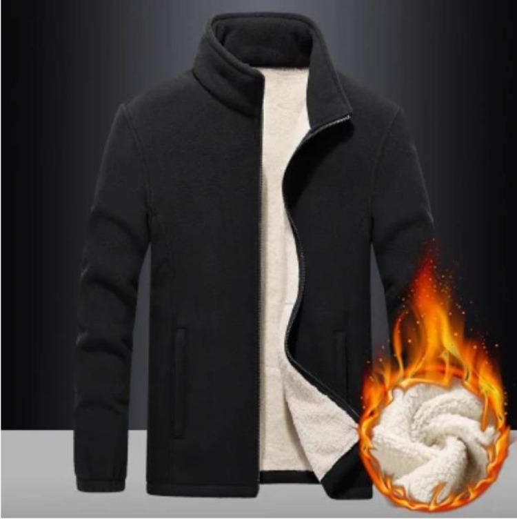 Warm Thicken Fleece Sweatshirt for Men Plus Size 9XL Solid Color Winter Autumn Clothing