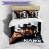 3pcs Rapper2 Cover Set - Personalized Name, HD Printed Bedding with 1 Cover and 2 Pillowcases - Perfect for Home Decor, Easy Care