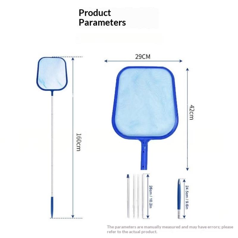 Swimming Pool Leaf Skimmer Pool Net Pool Cleaning Net 5 Section Swimming Pool Debris Cleaner Tool For Pool Pond  Tub Cleaning