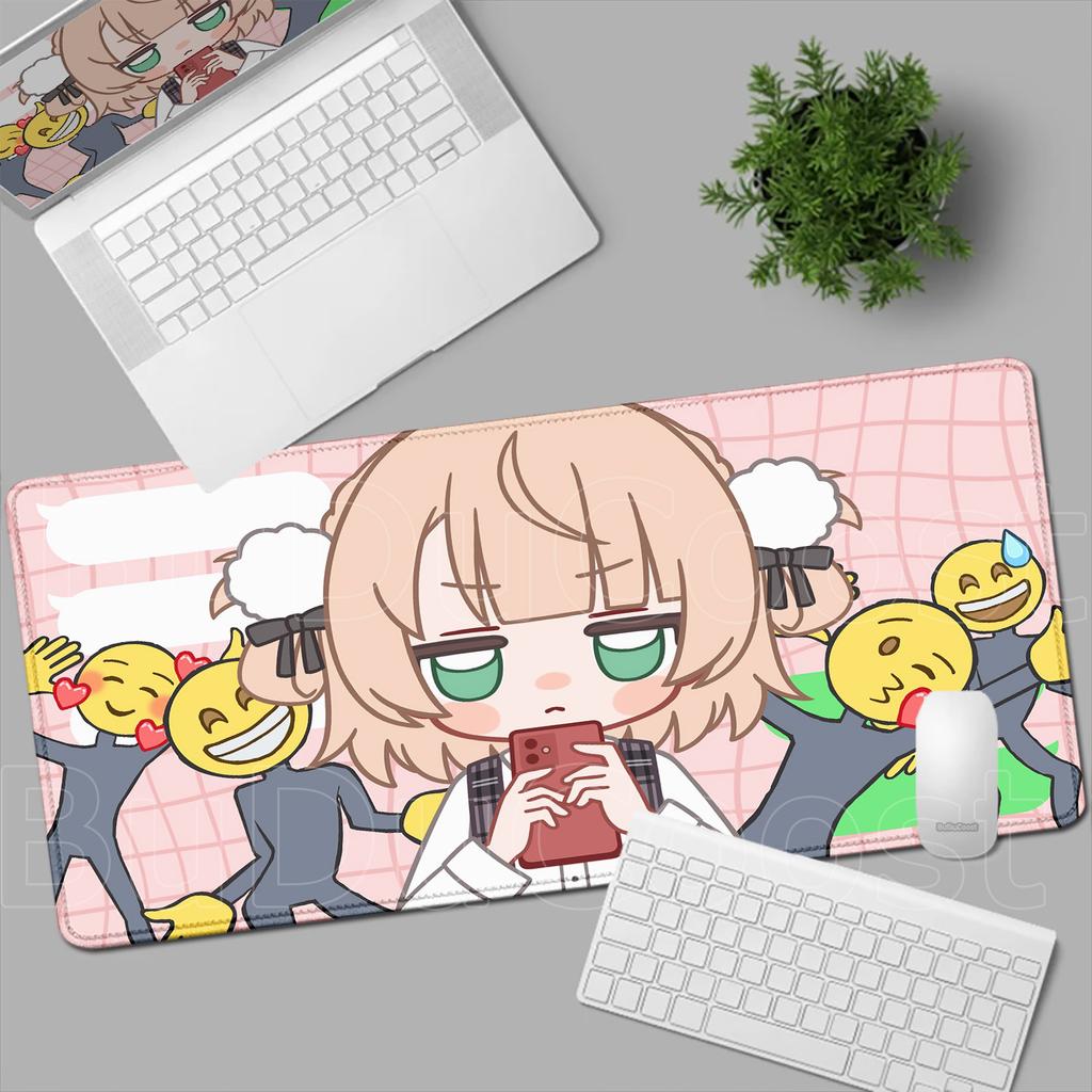 Popular Songs Shukusei Loli Kami Requiem Shigure Kawaii Girl Shigure Ui MousePad HD Non-Slip Rubber Speed Anti-fray Keyboard Mat