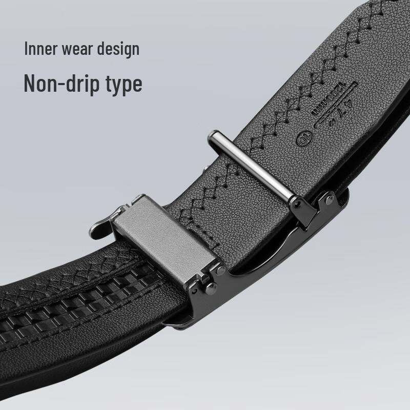Septwolves Men's Automatic Buckle Leather Belt