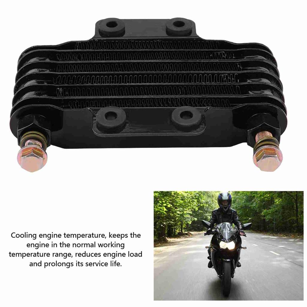 85ml Oil Cooler Engine Oil Cooling   System Kit for GY6 100 -150  Engine Black