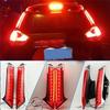 Powerful For Nissan Rogue X-Trail 2014- Car LED Rear Window Pillar Light Brake Light Taillight Lamp With Turn Signal Feature