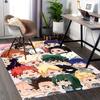 1pc Anime Character Chair Mat - Cute Cartoon Design for Office, Home Decor, Living Room, Bedroom, Game Room - Non-Slip Carpet with Kawaii Characters -