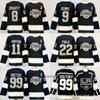 Los Angeles Kings Ice Hockey Jersey Mens Cotton Blend Practice Uniform With Embroidered 99 Gretzky Or Doughty Name