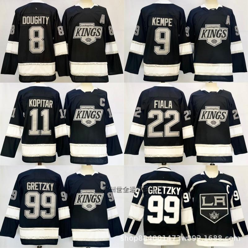 Pánský hokejový dres ve stylu LA Kings č. 99 s vlastním vyšíváním Tréninková uniforma Bavlněná směs Zimní oblečení