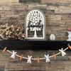 Easter Bunny Carrot Garland Decoration Bead Wreath for Easter Spring Party Home Door Wall Mantel Festive Tabletop Decor