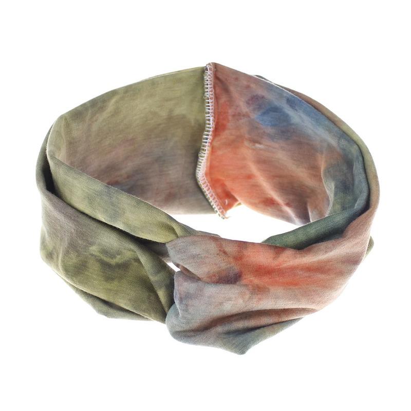 Retro Korsknuten Dam Flickor Elastisk Yoga Turban Knuten Hårband Sport Huvudband Bredt Huvudband