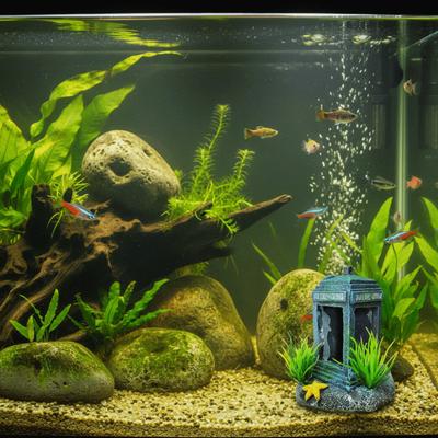 Simulation Fish Tank Decoration Resin Natural Look Aquarium Landscaping Artificial Retro Aquarium Ornament Underwater Landscape