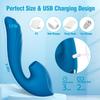3 IN1 Adult Toys G-spot Clitoral Stimulator with 7 Penetrations 10 Vibrations and 10 Sucking Clitoral Nipple Anal Stimulation Adult Sex Toys