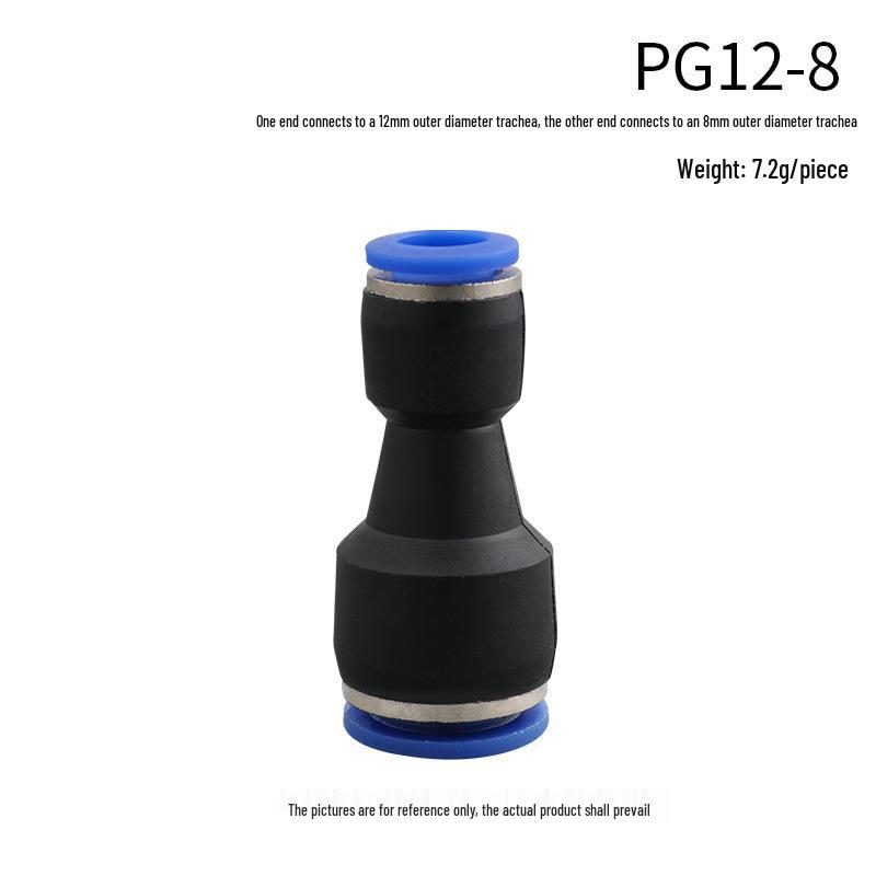 High-Pressure PE Tee & Reducer Pneumatic Quick-Fit Fittings for Air Pipe