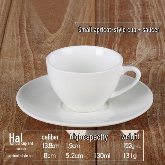 Elegant White Ceramic Coffee Cup & Saucer Set with Spoon – Ideal for Home or Hotel Use