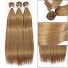 30 Inch 200g Straight Hair Bundles Bio Synthetic High Temperature Fiber Piano Blonde Red Hair ExtensionsHair Weaving Full to End
