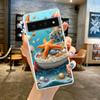 Phone Case Cover for Google Pixel 9 8 7 6 5 4 4XL 7A 6A 5A 4A 3A Pro XL 5G Transparent Soft TPU Shell Ocean Life Theme Pattern