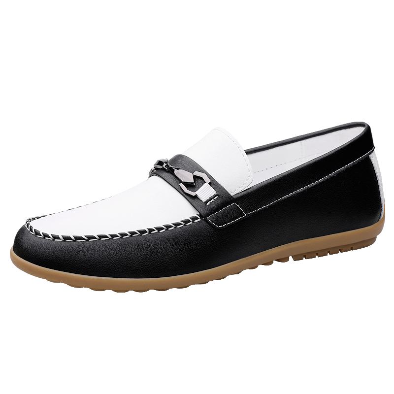 

Мужские кожаные туфли на плоской подошве Джентльменский высококачественный и удобный стиль Работа и офис Роскошные лоферы большого размера 45