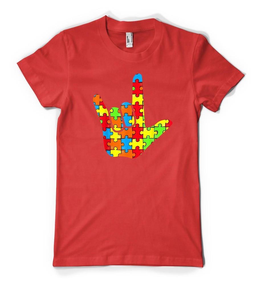 Bnwt Autism Rock Hand Rainbow Jigsaw Personalisation Adult And Kids TShirt 2XL