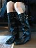 Fashion Middle Heel Studded Ladies Knee High Shaft Shoes Fashion 2025 Goth Footwear Designer Luxury Work Pu New In 39 Women's Long Boots