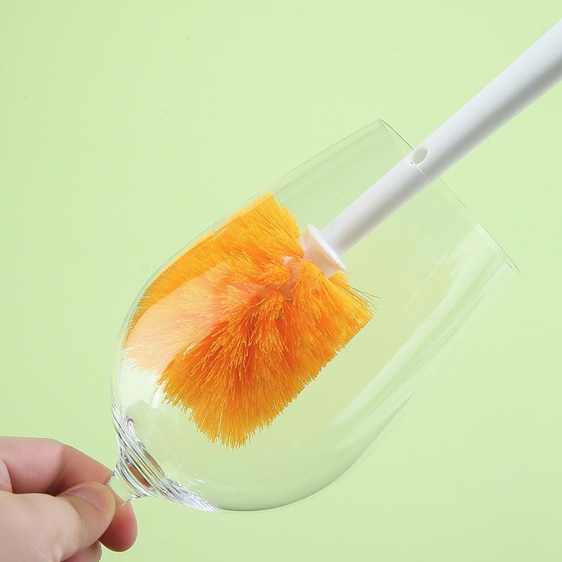 Brosse à tasse multifonctionnelle 5 en 1, brosse à tasse à carotte à long manche, brosse à bouteille, brosse de nettoyage de rainure de couvercle de tasse, brosse à paille
