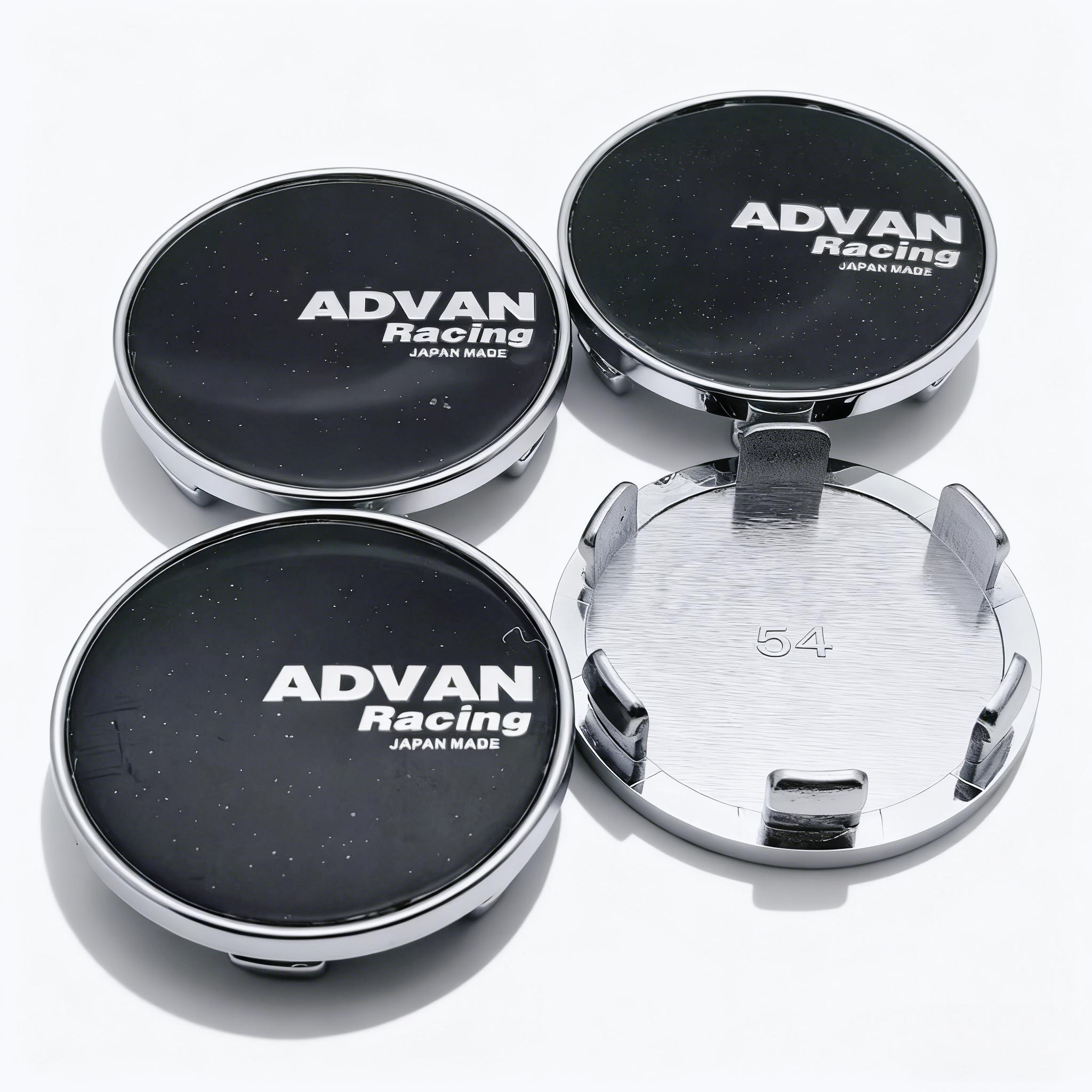 

4pcs JDM Advan Racing Logo Emblem Badge Car Wheel Center Caps 54MM 49MM Wheels Hub Cap Rim Hubcaps Cover Replace Car Accessories Advan Badge&4pcs 54 Wheel Caps