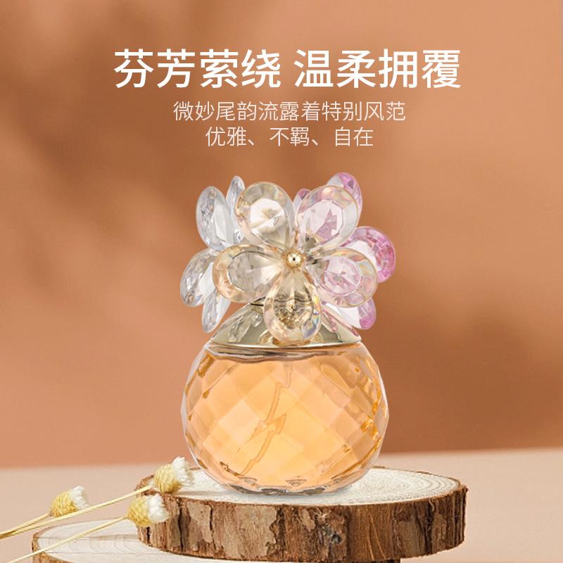 Happy Flower Perfume Ladies Lasting Light Fragrance Floral Flavor Student Love Crystal Daisies Fragrance