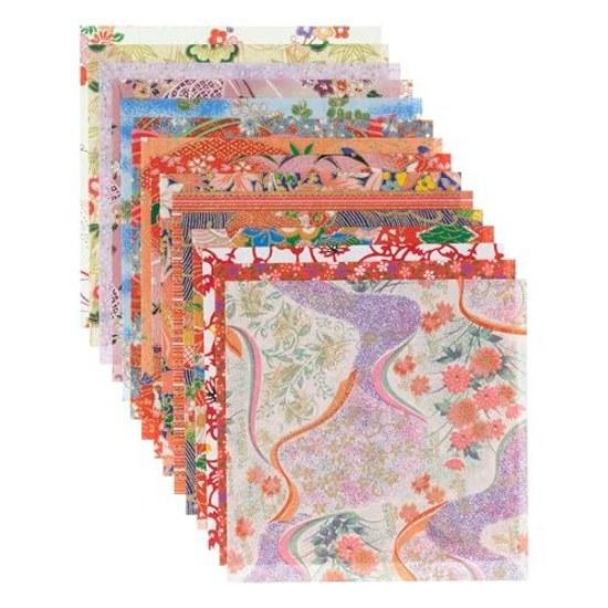 Washi Kawa Sumi Chiyogami Yuzen 1515cm 15 Patterns15 Sheets Set D