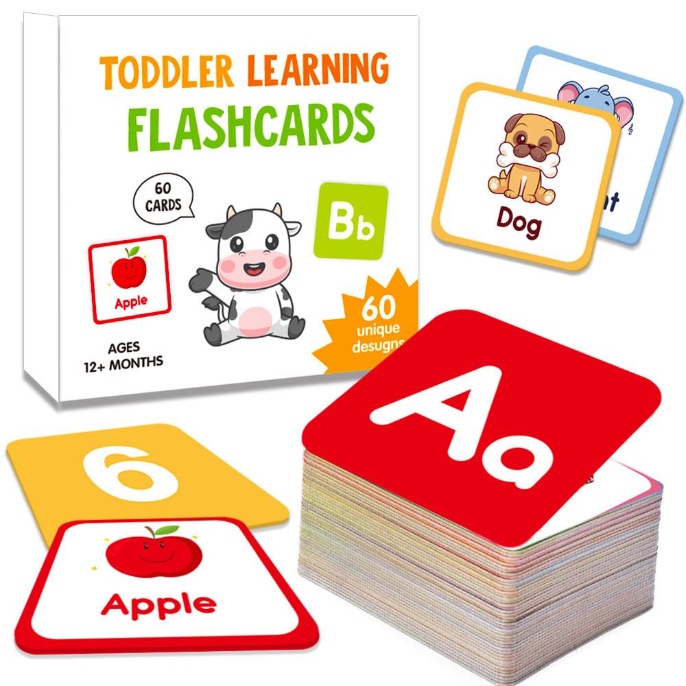 Educational Animal Flash Cards For Kids With English Letters Learning Set For Early Education