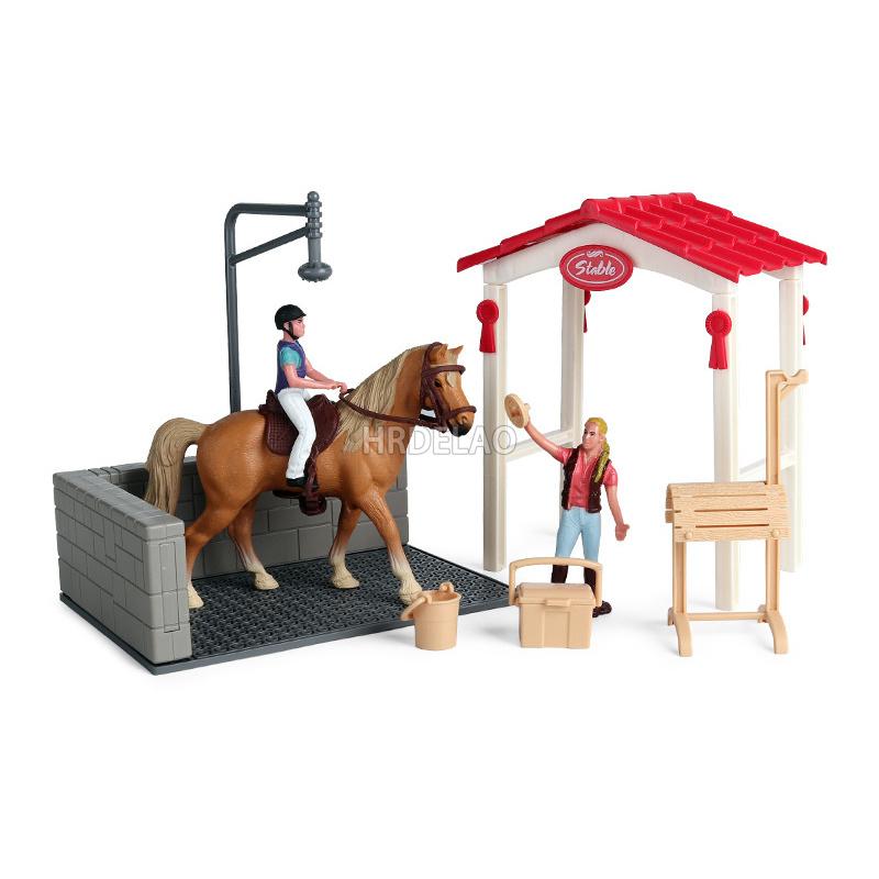 Zwierzęta Gospodarskie Model Konia Akcja Appaloosa Harvard Hanoverski Clydesdale Quarter Koń Arabski Figurki Jeździeckie Zabawki dla Dzieci