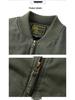 Men's Military-Style Cotton Padded Flight Jacket - Retro Casual Workwear for Autumn/Winter