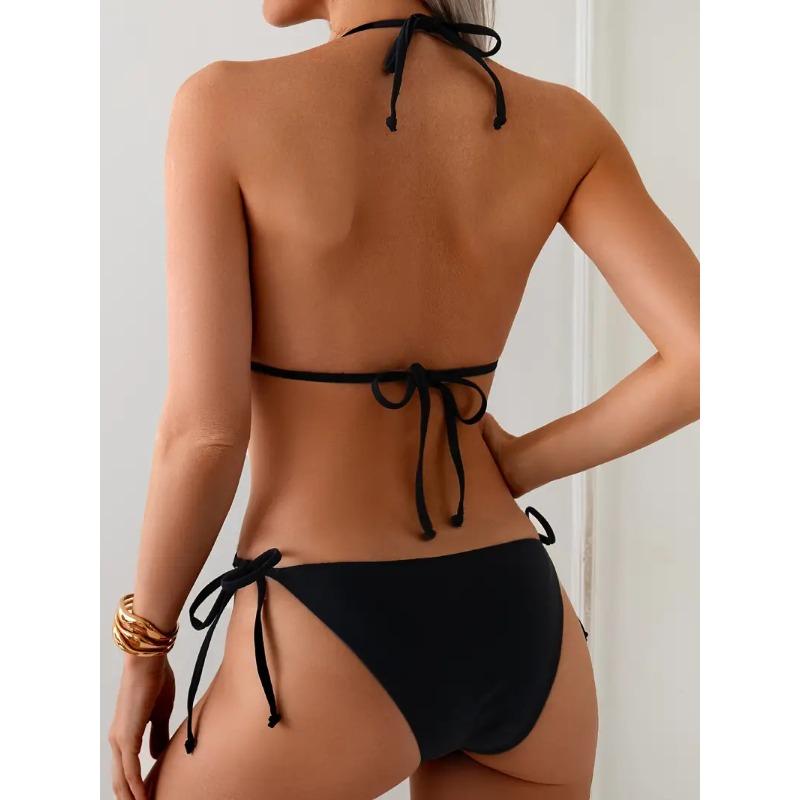 Zomer Nieuw Ééndelig Zwempak Dames Vlees Bedekking en Dunne Pure Verlangens Zwempak High-end Halter Zwempak
