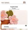Lotus Peach Blossom Plush Doll & Tulip Bouquet Ornament Decoration