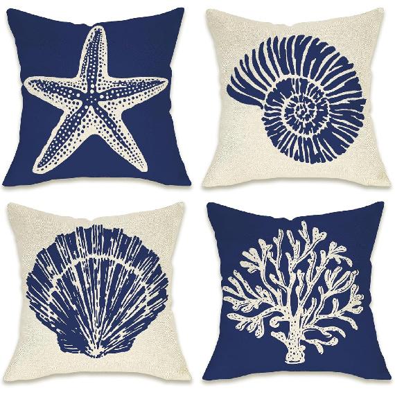Fahrendom Boho Dinosaur Rawr Decorative Throw Pillow Covers 18 x 18 Set of 4, Bohemian Dino Stay Curious Porch Patio Outdoor Pillowcase, Sun Rainbow 18 x 18 (Pack of 4) моря