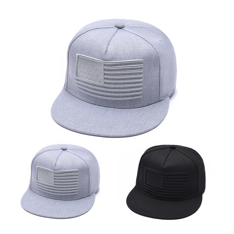 1PC American Flag Embroidery Hip-hop Hats Outdoor Adjustable Casual Baseball Caps Sunscreen Hat