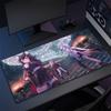 Anime Locking Edge Mousepad Computer Keyboard Mat Hololive Large Gaming Mouse Pad XXL Nakiri Ayame Mouse Mat Gamer Keyboard Pads