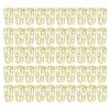 50 Pcs Paper Clips Coffee Cup Shape Office Home Plastic Coated Wire Golden Yellow Paper Clips for Notebook Bookmark