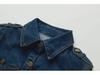 2017 Autumn European & American Slim Fit Lapel Mid-Length Denim Dress
