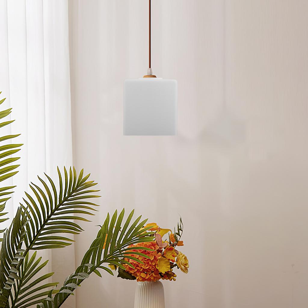 100Mm Glass Lampshade Square Replacement Ceiling Lamp Shade Pendant Light Cover Dining Bedroom Glass Light Shade