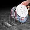 Stainless Steel Dish Rack Organizer with Drainage Retractable Dish Stand Foldable Space Saving Utensil Holder Kitchen