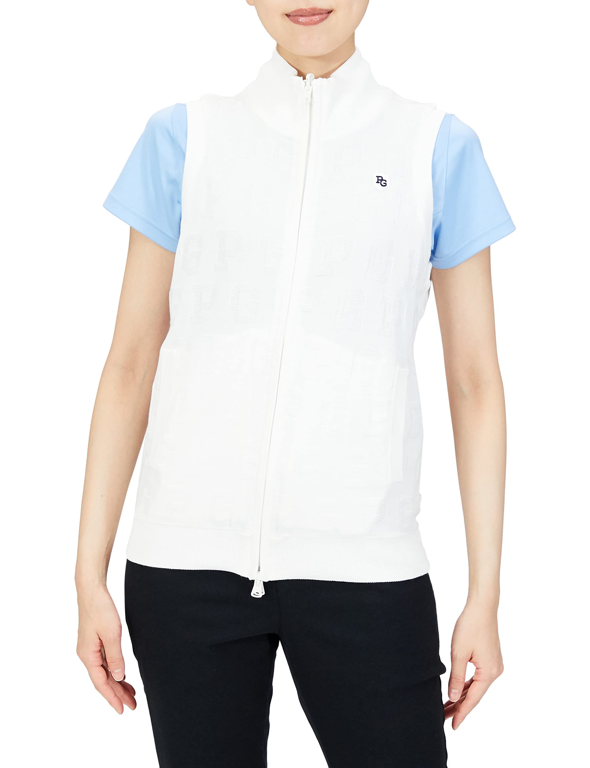 

Вязаный жилет Двусторонний жилет 0 [PEARLY GATES] Женский / 055-2273902 030_Белый [S]